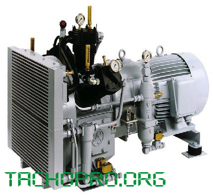 Техническое обслуживание судовых воздушных компрессоров J.P. Sauer &amp; Sohn / Maintenance of ship's high pressure air compressors J.P. Sauer &amp; Sohn